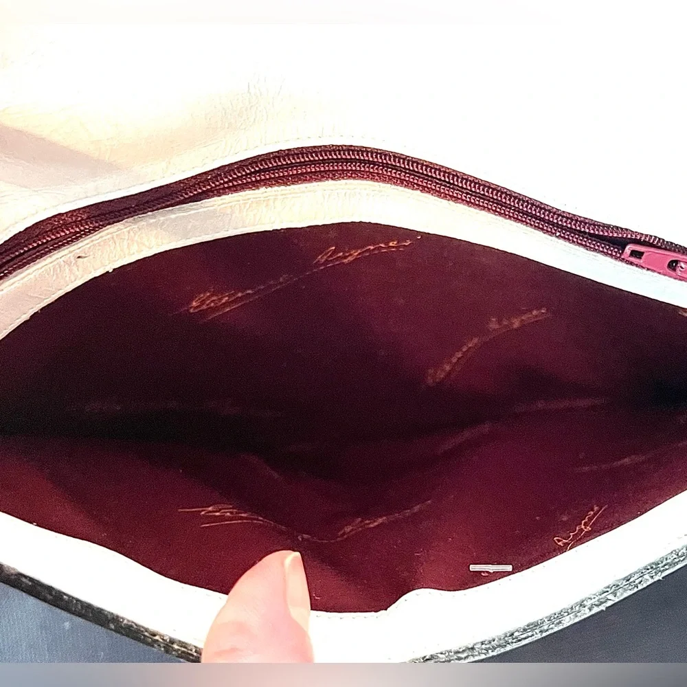 Handmade Vintage Etienne Aigner Straw & Leather Clutch E spaceUC